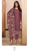 Taaj By Vinay Kuleesh Gold Silk Embroidered Work Designer Salwar Kameez Suppliers In India